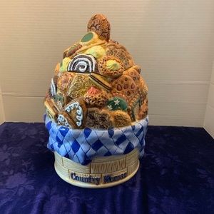 Adorable and fun handpainted Country Woman Cookie Jar